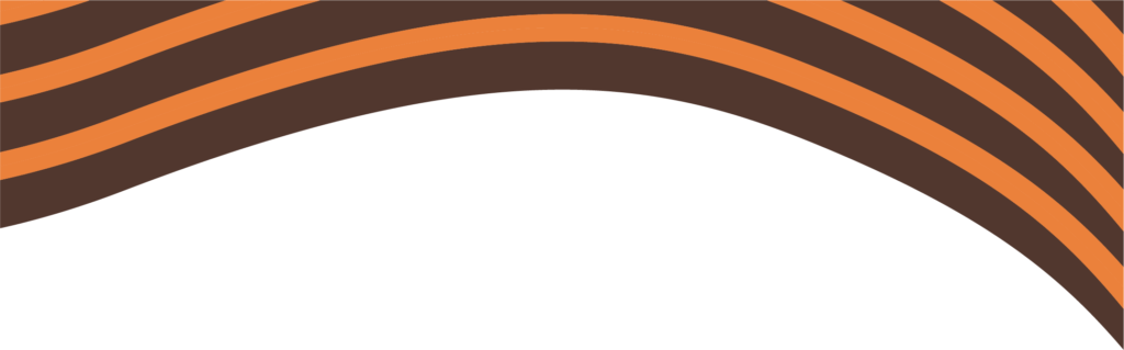 orange and brown decorative element